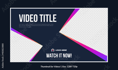 Editable Gradient Thumbnail Channel Text Effect fully editable Premium Vector, Customizable Thumbnails banner art for any kind of videos