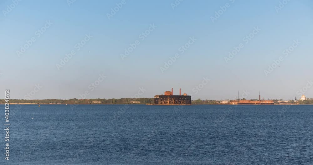 Time lapse of Historical Fort Alexander 1 Plague near the southern coast of Kronstadt. Time lapse of Historical Fort Alexander 1 Plague near the southern coast of Kronstadt.