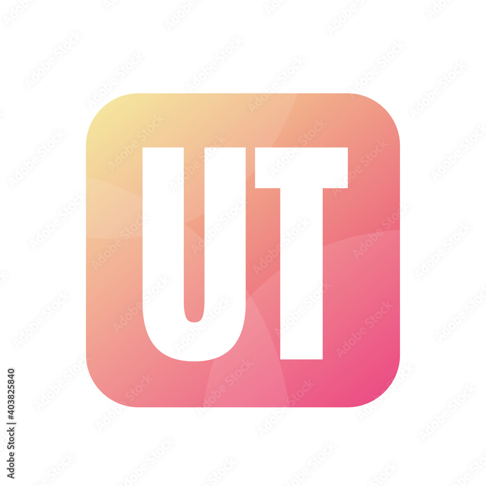 UT Letter Logo Design With Simple style UT Letter Logo Design With Simple style