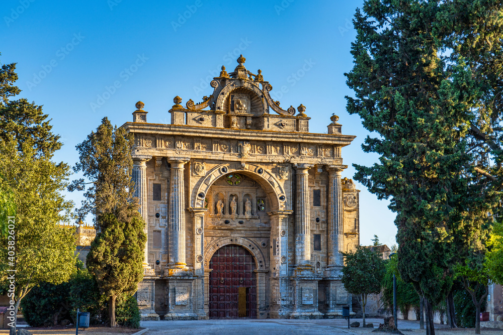 The Monasterio de la Cartuja de Santa Maria of Jerez de la Frontera in Spain