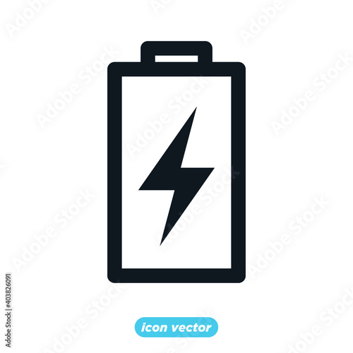 battery icon template color editable. power battery symbol vector illustration for graphic and web design.