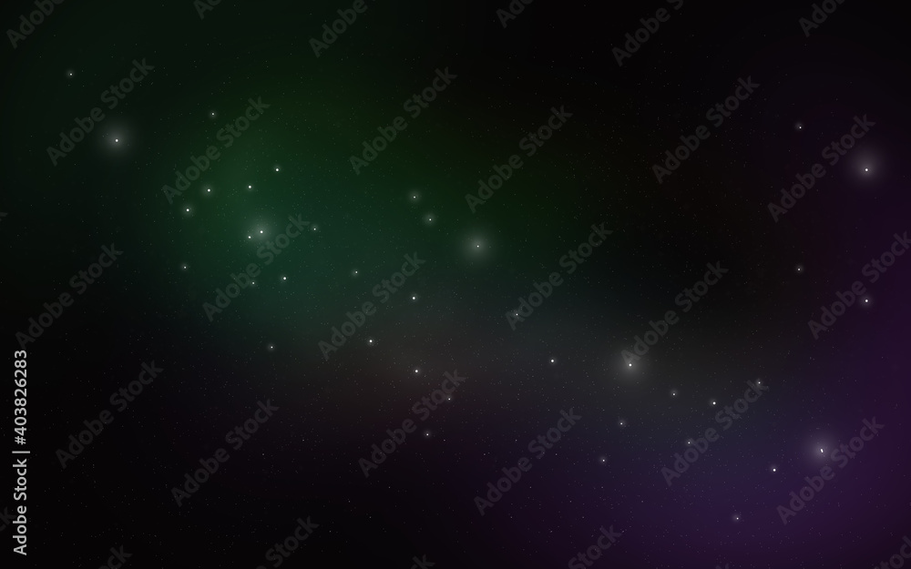 New Nebula Galaxy Outer Space Digital Universe art illustration.