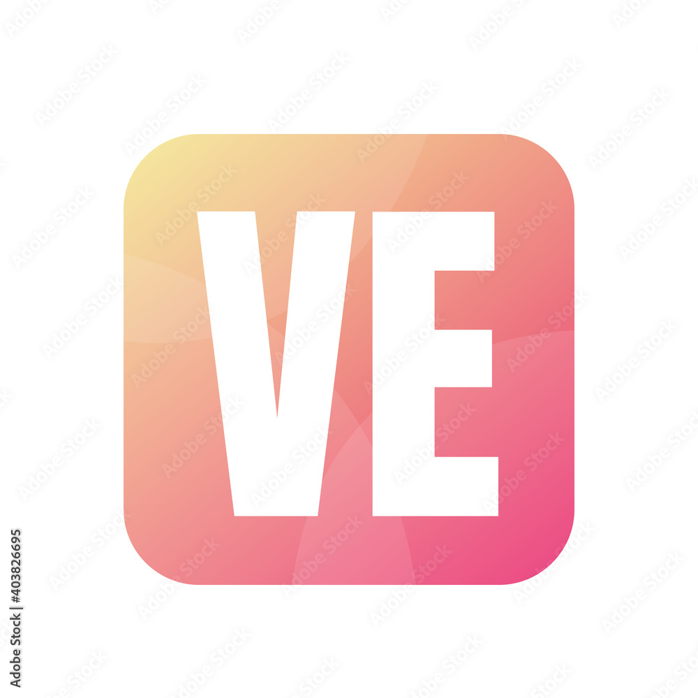 VE Letter Logo Design With Simple style VE Letter Logo Design With Simple style
