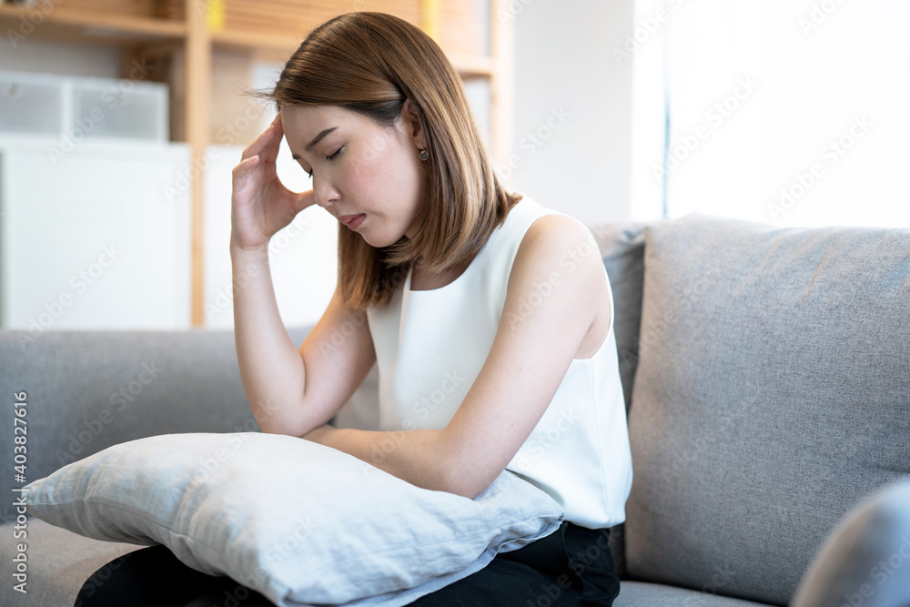 Asian woman is stressed, Depression. Asian woman is stressed, Depression.