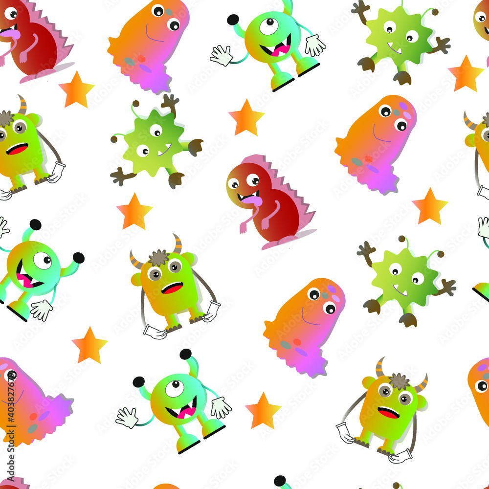 Monster pattern Monster pattern