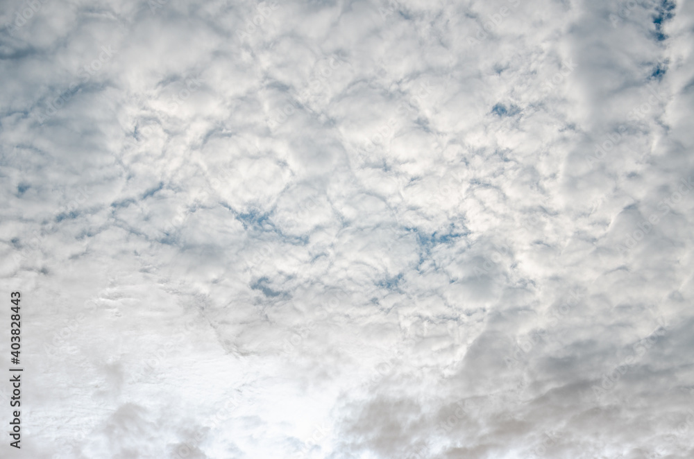 Sky background with abstract gray clouds