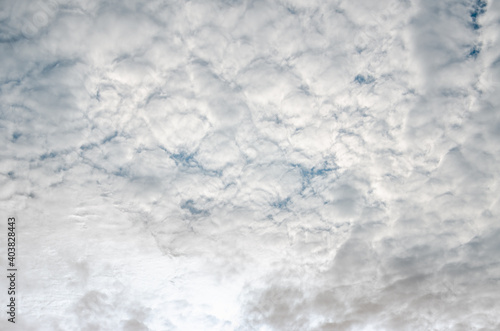 Sky background with abstract gray clouds