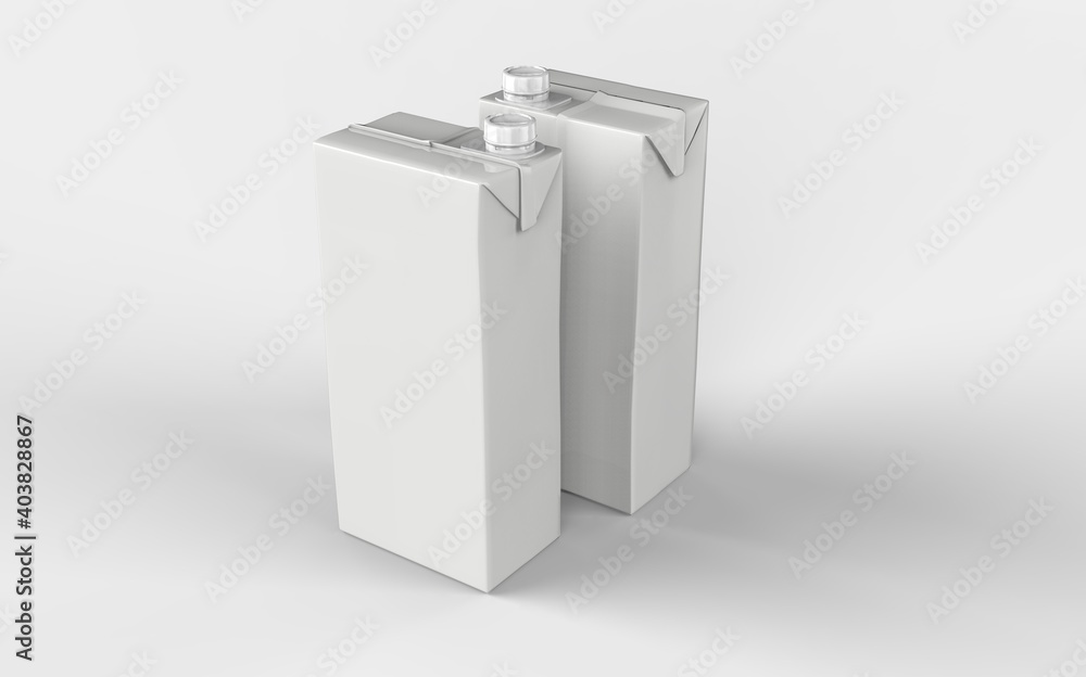 Blank white juice pack mockup, stand isolated, 3d rendering. Empty milk packagingaging mock up. Clear carton pouch template. Beverage with bendy Blank white juice pack mockup, stand isolated, 3d rendering. Empty milk packagingaging mock up. Clear carton pouch template. Beverage with bendy