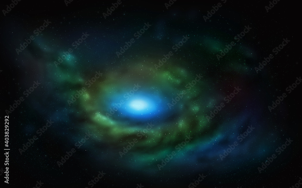New Nebula Galaxy Outer Space Digital Universe art illustration.