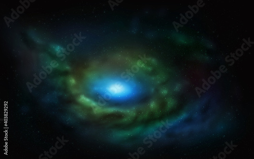 Fototapeta Naklejka Na Ścianę i Meble -  New Nebula Galaxy Outer Space Digital Universe art illustration.