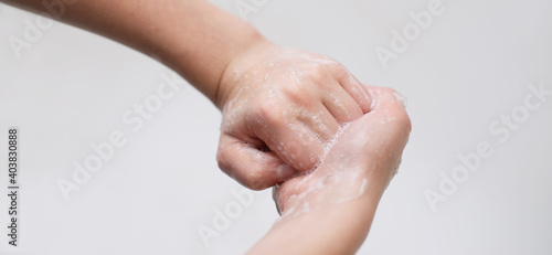 thorough hand washing from covid