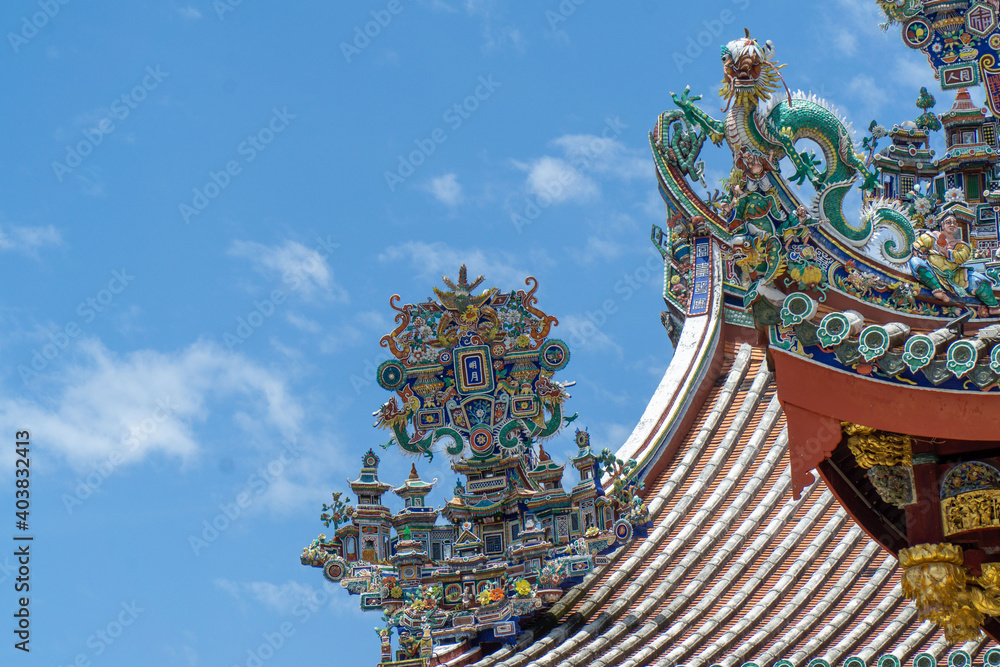 Fototapeta premium Clans Kongsi complex in Georgetown, Penang. A historical UNESCO heritage site.