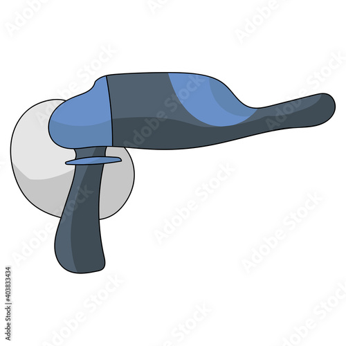 Electric sander, blue cartoon style tool, surface treatment and repair instrument