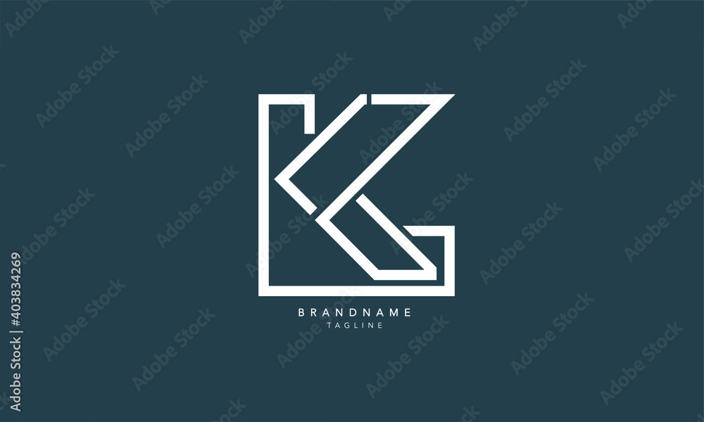 Alphabet Letters Initials Monogram Logo Kl Lk K And L Stock Vektorgrafik Adobe Stock