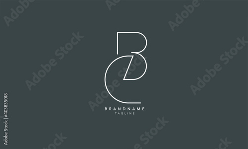 Alphabet letters Initials Monogram logo BC, CB, B and C