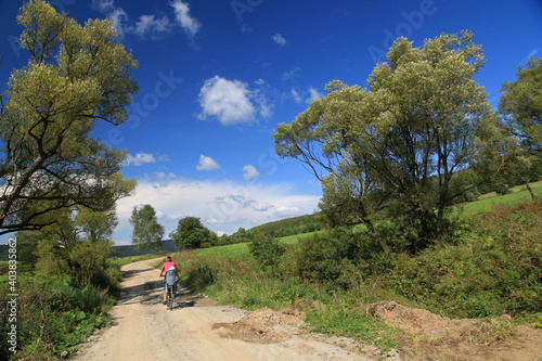 Fototapeta Naklejka Na Ścianę i Meble -  Landscape of Czeremcha - former and abandoned village in Low Beskids, Poland