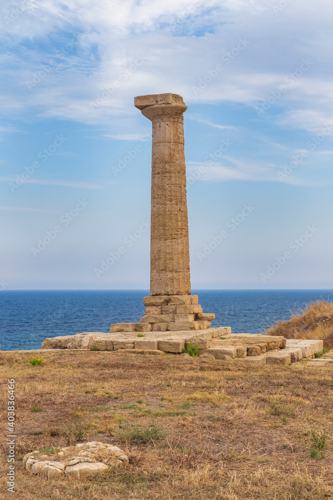Capo Colonna, Temple of Hera Lacinia near Crotone, Calabria, Italy