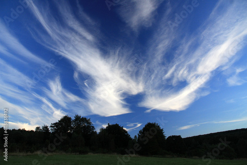 Fototapeta Naklejka Na Ścianę i Meble -  Landscape of Jasiel - former and abandoned village in Low Beskids, Poland