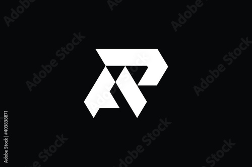 AR logo letter design on luxury background. RA logo monogram initials letter concept. AR icon logo design. RA elegant and Professional letter icon design on black background. AR RA