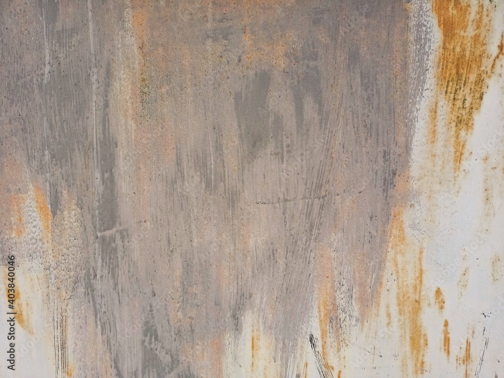 Fototapeta premium Rusty metal texture. Corroded brown metal sheet.