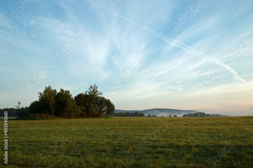 Fototapeta Naklejka Na Ścianę i Meble -  Before the sunrise in Low Beskids, Poland