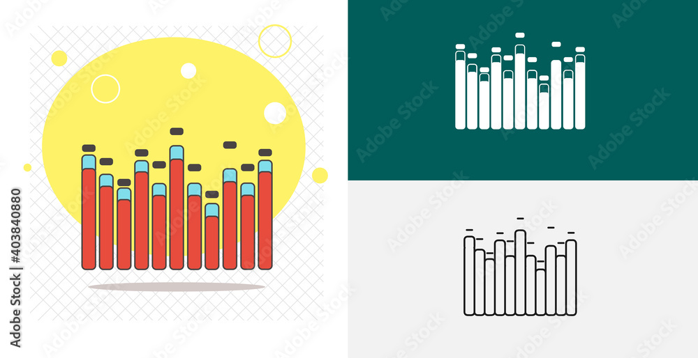 Equalizer isolated vector icon. music design element Equalizer isolated vector icon. music design element