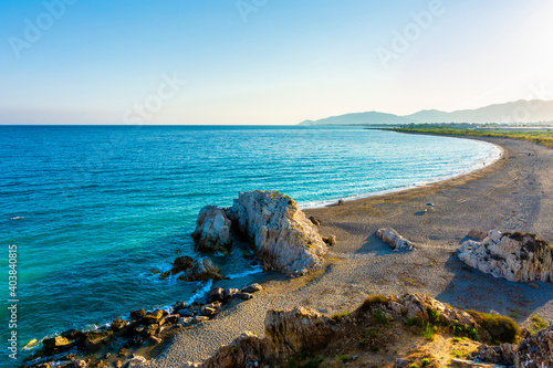 Fototapeta Naklejka Na Ścianę i Meble -  Anamur Beach view in Anamur Town