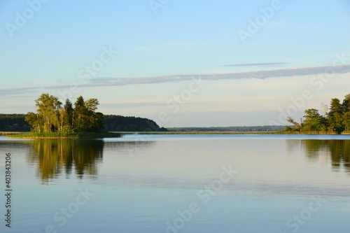 Lake with islands