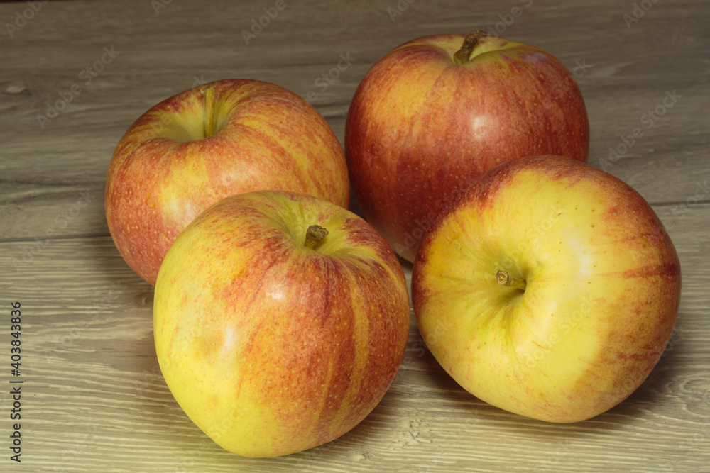 Juicy apples looks like summer colors in winter. Juicy apples looks like summer colors in winter.