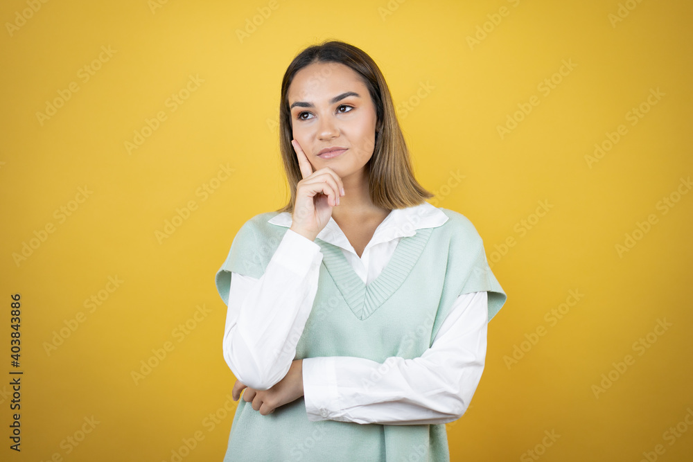 with serious face thinking about question, very confused idea with serious face thinking about question, very confused idea