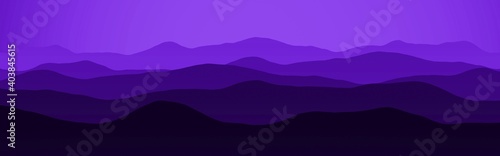 cute purple hills peaks in dusk time digital graphics texture or background illustration