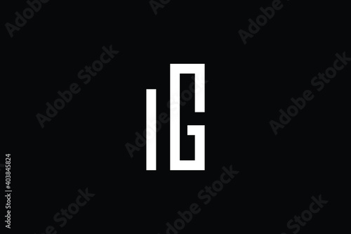 MG logo letter design on luxury background. GM logo monogram initials letter concept. MG icon logo design. GM elegant and Professional letter icon design on black background. M G GM MG
