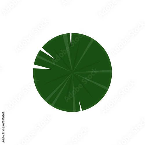 Lily pad vector. Lily pad logo design.