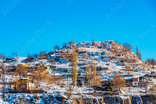 A snowy hill in Ankara City