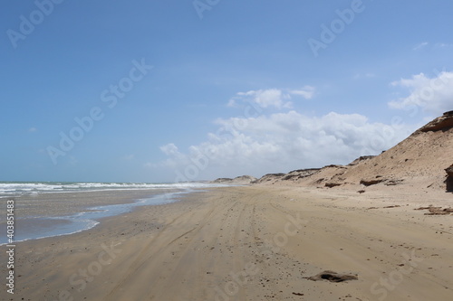 he sand, the sea and the blue sky 