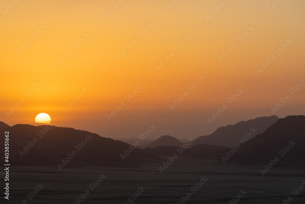 Naklejka premium Sunset in the Utah Desert