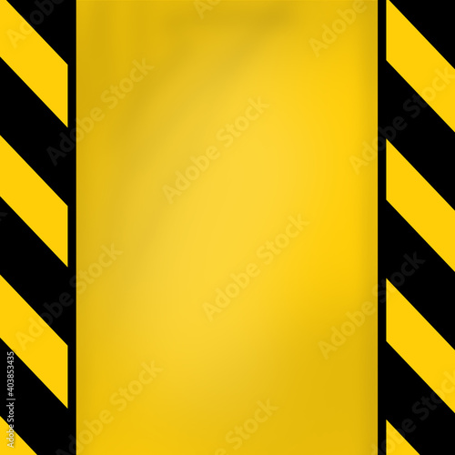 Yellow lines gray background road art illustration wallpaper. Next year most popular color mix style design. Danger road sign 