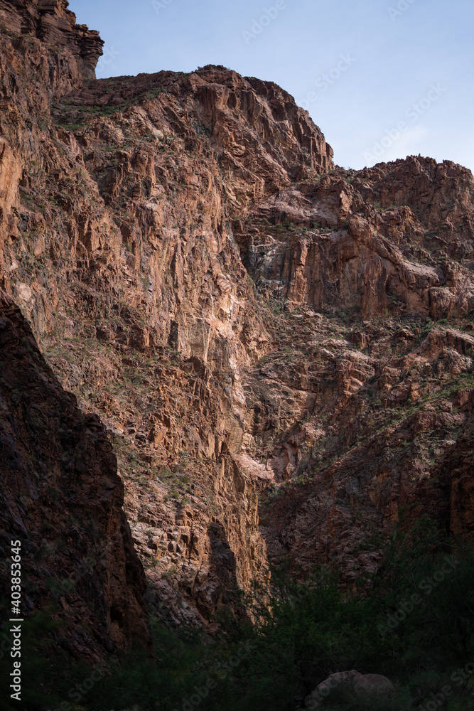 The Bright Angel Trail at the Grand Canyon Arizona