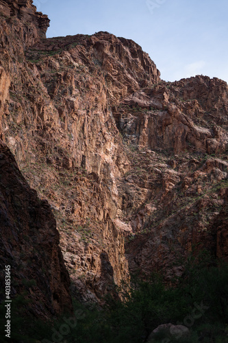 The Bright Angel Trail at the Grand Canyon Arizona
