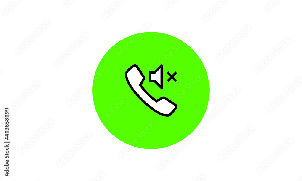 Phone icon vector flat design green modren style Phone icon vector flat design green modren style