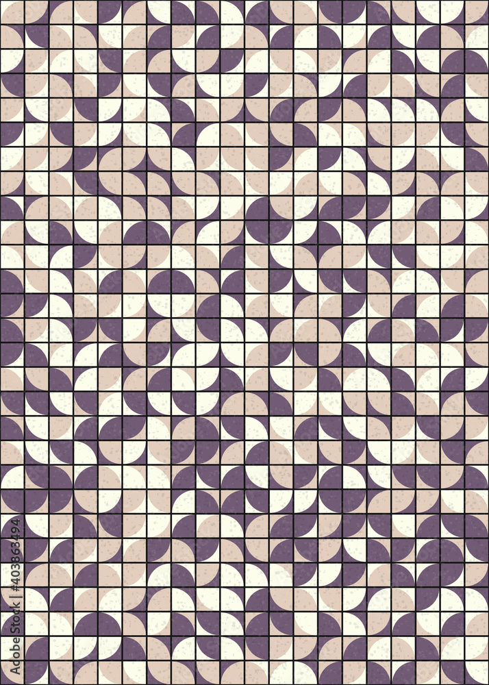 Fototapeta premium Abstract Geometric Pattern generative computational art illustration