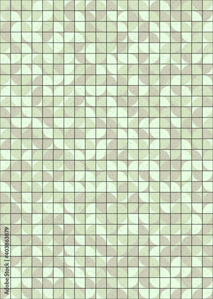 Fototapeta premium Abstract Geometric Pattern generative computational art illustration