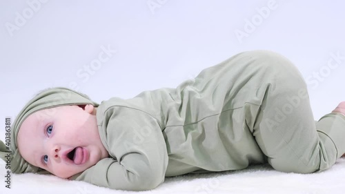 Playful pretty baby girl