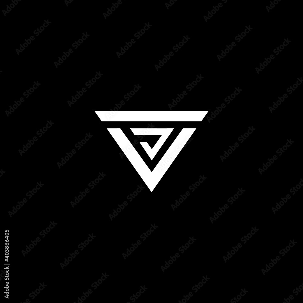 JF logo monogram isolated on the black background. Abstract letter JF logo. JF logo monogram isolated on the black background. Abstract letter JF logo.