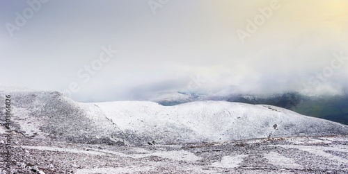 Peak District National Park landscape , Derbyshire , UK	