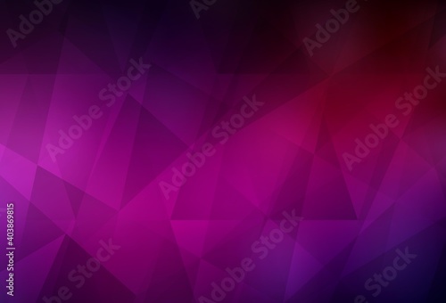 Dark Pink vector triangle mosaic template.