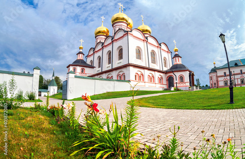 Cathedral of the Assumption of the Blessed Virgin Mary in the Iversky Monastery, Valdai, Russia photo