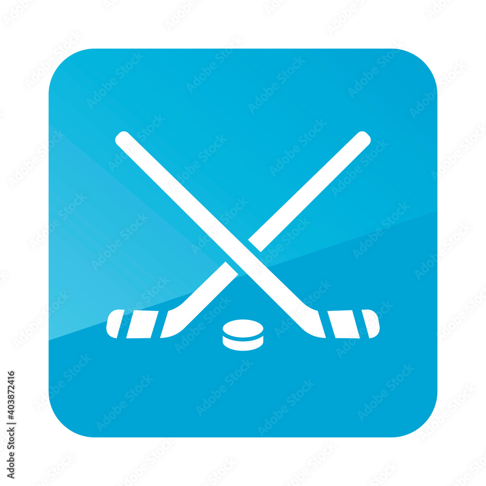 Ice Hockey Sticks and Puck vector icon Ice Hockey Sticks and Puck vector icon