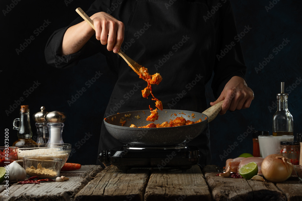 food, spice, bowl, curry, chicken, rice, dinner, meal, horizontal, cookery, photography, chef, food and drink, sauce, cooking, delicious, ingredient, table, curry powder, indoors, color image, coriand - obrazy, fototapety, plakaty 