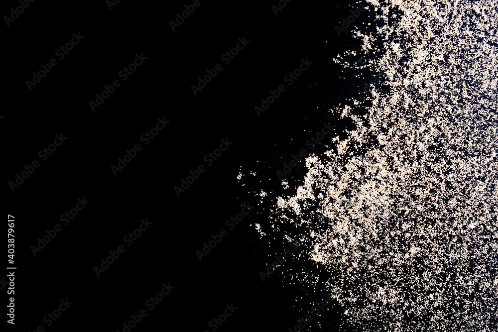 Pile desert sand isolated on black. Dust heap beach texture on shore background. Tranquil beach scene with copy space. Pile desert sand isolated on black. Dust heap beach texture on shore background. Tranquil beach scene with copy space.